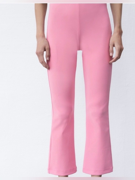 Zara Pants - Zara Rose Pink Cropped Flare Pants